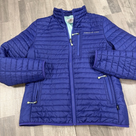 Vineyard Vines Purple Puffer Jacket - Picture 2 of 6